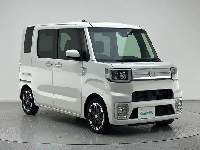 ダイハツ ウェイク G ターボ　レジャーエディション SA Ⅱ 兵庫県 2017(平29)年 3.8万km パールホワイトⅢ ・社外メモリナビ/・バックカメラ/・ETC/・前方ドライブレコーダー/・両側パワースライドドア/・衝突軽減ブレーキ/・クリアランスソナー/・アイドリングストップ/・純正15インチアルミホイール/・LEDヘッドライト/・LEDフォグランプ/・純正15インチアルミホイール/・社外フロアマット/・スマートキー/・スペアキー1本/・プッシュスタート