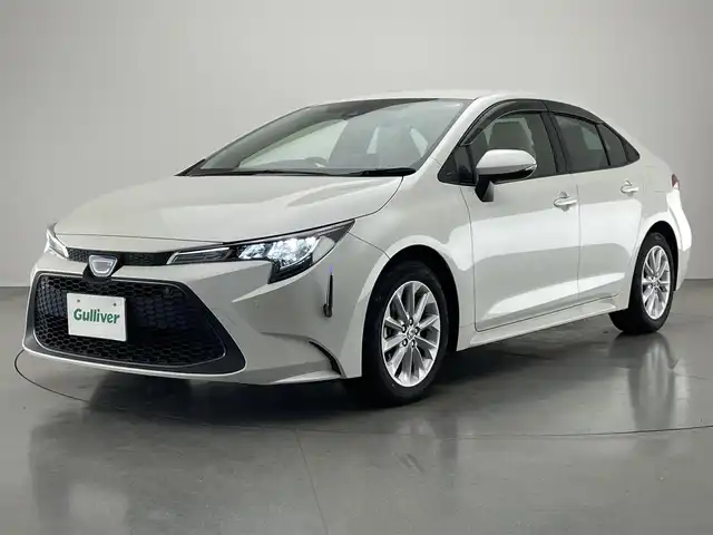 トヨタ カローラ ハイブリット S 愛知県 2021(令3)年 1万km ホワイトパールクリスタルシャイン 純正８型ＤＡナビ　シートヒーター　禁煙　シートヒーター　ハンドルヒーター　電動パーキング　ＢＳＭ　セーフティセンス　衝突軽減　追従クルコン　コーナーセンサー　ＵＳＢ　ＥＴＣ　ＬＥＤライト　スペアタイヤ