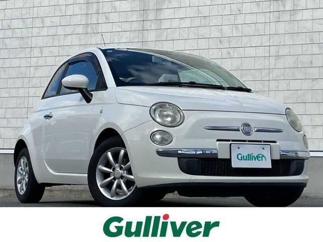 フィアット ５００ 1．2 8V ポップ 山形県 2010(平22)年 8.1万km 白 純正オーディオ/FM/AM/ドライブレコーダー/盗難防止装置/パワーウィンドゥ/本革ステアリング/ダブル&サイドエアバック/フォグランプ/スペアキー/取扱説明書