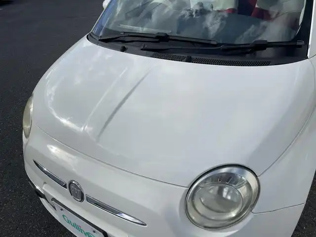 フィアット ５００ 1．2 8V ポップ 山形県 2010(平22)年 8.1万km 白 純正オーディオ/FM/AM/ドライブレコーダー/盗難防止装置/パワーウィンドゥ/本革ステアリング/ダブル&サイドエアバック/フォグランプ/スペアキー/取扱説明書