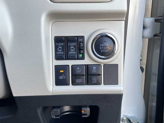 ダイハツ ムーヴ キャンバス G メイクアップ リミテッド　SAⅢ 山口県 2022(令4)年 4.6万km パールホワイトⅢ/ナチュラルベージュマイカメタリック 2トーン 社外ナビ【ケンウッド】/・ワンセグテレビ/・CD/DVD再生/・AM/FMラジオ/・Bluetooth/・AUX/iPod/バックカメラ/アラウンドビューモニター/両側パワースライドドア/ETC/運転席シートヒーター/スマートキー/スペアキー/プッシュスタート/ドリンクホルダー/LEDヘッドライト/フォグライト/サイドマーカーランプ/スマートアシスト3/・衝突回避支援ブレーキ/・衝突警報機能/・ブレーキ制御付き誤発進抑制機能/・ふらつき警報/・コーナーセンサー/保証書/取扱説明書