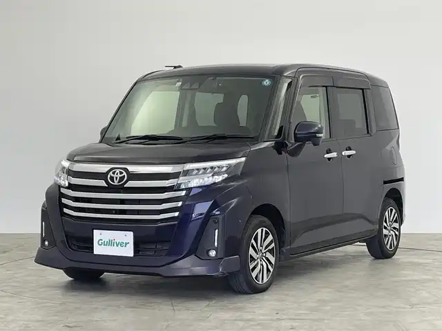 トヨタ ルーミー カスタムG 群馬県 2022(令4)年 5.8万km クールバイオレットクリスタルシャイン 純正９型ＤＡ/（フルセグ/BT/USB/apple car play)/全方位カメラ/セーフティーセンス/レーダークルーズ/オートハイビーム/両側パワスラ/シートヒーター/コーナーセンサー/前後ドラレコ/ビルトインＥＴＣ/ＬＥＤヘッド/フォグ/スマートキー/スペアキー/純正アルミホイール