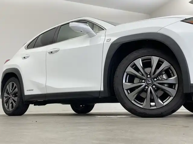 レクサス ＵＸ 250h Fスポーツ 新潟県 2021(令3)年 6.4万km ホワイトノーヴァガラスフレーク サンルーフ/メーカーナビ/(CD.DVD.SD.フルセグ.Bluetooth.Miracast)/パノラミックビューモニター/レクサスセーフティ/レーダークルーズコントロール/レーンキープアシスト/ブラインドスポットモニター/オートマチックハイビーム/革巻きステアリング/ステアリングリモコン/LEDオートライト/フォグランプ/コーナーセンサー/パワーバックドア/前後ドライブレコーダー/前席パワーシート.ヒーター/L_TEXスポーツシート/パドルシフト/ASC/プッシュスタート/スマートキー