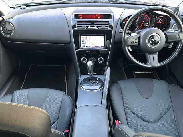 マツダ ＲＸ－８ タイプ G 埼玉県 2011(平23)年 7.5万km ストーミーブルーマイカ (株)IDOMが運営する【じしゃロン熊谷店】の自社ローン専用車両になりますこちらは現金またはオートローンご利用時の価格です。自社ローンご希望の方は別途その旨お申付け下さい/純正HDDナビ　C9A3　/　CD/DVD/DTV/前方ドライブレコーダー/社外ENKEI18インチアルミ/　（RACING PROTO TYPE RP05）/バックカメラ/ETC/ステアリングスイッチ/純正フロアマット/パドルシフト/純正フロアマット