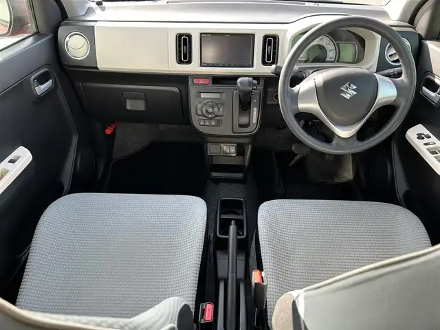 スズキ アルト X 福岡県 2015(平27)年 5.7万km ピュアレッド/ミディアムグレー 衝突被害軽減ブレーキ/前方ドラレコ/社外ETC/スマートキー/純正フロアマット/純正AW/アイドリングストップ/PanasonicSDナビ/・BT/・ワンセグTV/・CD/DVD