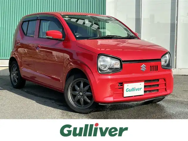 スズキ アルト X 福岡県 2015(平27)年 5.7万km ピュアレッド/ミディアムグレー 衝突被害軽減ブレーキ/前方ドラレコ/社外ETC/スマートキー/純正フロアマット/純正AW/アイドリングストップ/PanasonicSDナビ/・BT/・ワンセグTV/・CD/DVD