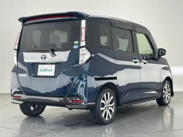 トヨタ タンク カスタムG－T 愛知県 2018(平30)年 2.8万km レーザーブルークリスタルシャイン 純正９型ナビ　全方位カメラ　禁煙車　両側パワースライド　カーテンエアバック　ＥＴＣ　ドライブレコーダー　クルーズコントロール　パーキングセンサー　スマアシ　衝突軽減装置　ＬＥＤライト　オートハイビーム