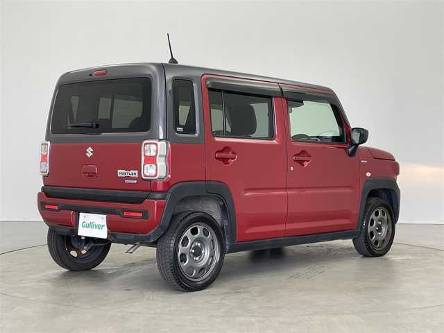 スズキ ハスラー HYBRID G 埼玉県 2021(令3)年 3万km フェニックスレッドパール/ガンメタリック2トーンルーフ 社外ナビ　ＥＴＣ　スズキセーフティサポート　衝突被害軽減装置　ドライブレコーダー　Ｂｌｕｅｔｏｏｔｈ　プッシュスタート　スマートキー　オートライト　誤発進抑制機能　フロアマット　ステアリングスイッチ