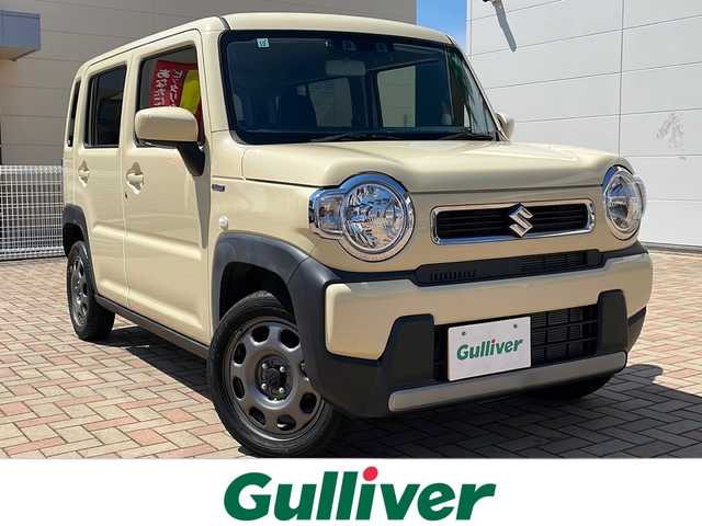 スズキ ハスラー HYBRID G 鳥取県 2020(令2)年 2.2万km シフォンアイボリーM スマートキー/フルタイム4WD/ダウンヒルアシスト/プリクラッシュ/レーンデパーチャー/クリアランスソナー/社外メモリナビ/Bluetooth/バックカメラ/カラーインフォメーション/前席シートヒーター/保証書・取説