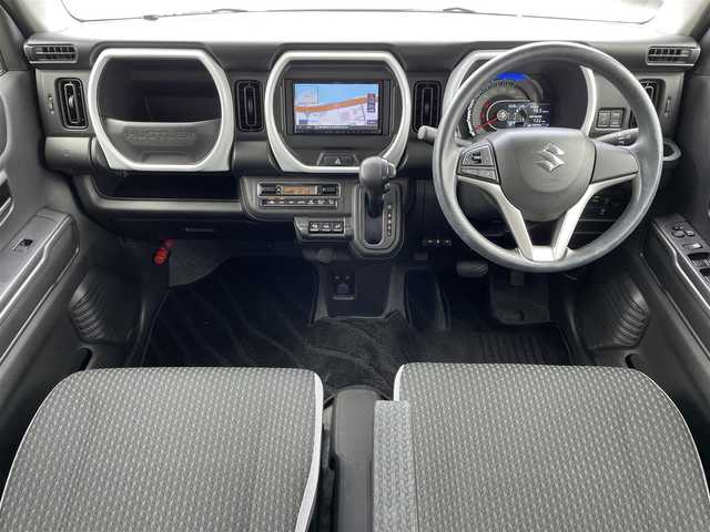スズキ ハスラー HYBRID G 島根県 2020(令2)年 2.2万km シフォンアイボリーM 4WD/社外ナビ(MDV-D2078T)/(AM/FM/CD/DVD/SD/Bluetooth)/衝突軽減ブレーキ/レーンキープアシスト/コーナーセンサー/ETC/アイドリングストップ/スノーモード/グリップコントロール/ヒルディーセントコントロール/D/N席シートーヒーター/プッシュスタート/スマートキー/フロアマット/取扱説明書/保証書