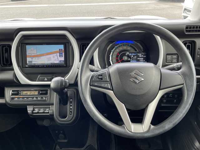 スズキ ハスラー HYBRID G 島根県 2020(令2)年 2.2万km シフォンアイボリーM 4WD/社外ナビ(MDV-D2078T)/(AM/FM/CD/DVD/SD/Bluetooth)/衝突軽減ブレーキ/レーンキープアシスト/コーナーセンサー/ETC/アイドリングストップ/スノーモード/グリップコントロール/ヒルディーセントコントロール/D/N席シートーヒーター/プッシュスタート/スマートキー/フロアマット/取扱説明書/保証書