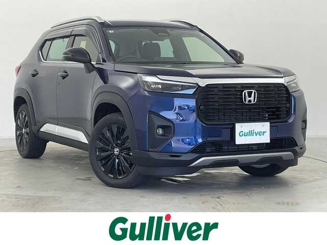 ホンダ ＷＲ－Ｖ Z+ ブラックスタイル 群馬県 2025(令7)年 0.1万km オブシダンブルーパール 特別仕様車　【Z＋BLACK STYLE】/・Z＋専用エクステリア/・BLACK STYLE専用装備/Honda CONNECT for Gathers＋ナビ装着用スペシャルパッケージ/＝＝＝＝/Honda SENSING/・衝突軽減ブレーキ（CMBS）、誤発進抑制機能/後方誤発進抑制機能/近距離衝突軽減ブレーキ/歩行者事故低減ステアリング、路外逸脱抑制機能、アダプティブクルーズコントロール（ACC）、車線維持支援システム（LKAS）、先行車発進お知らせ機能、標識認識機能、オートハイビーム、パーキングセンサーシステム/LEDフォグライト/本革巻ステアリングホイール＋セレクトレバー/リアセンターアームレスト/パーセルカバー/コンビシート/17インチアルミホイール/シャープシルバー塗装ルーフレールガーニッシュ/純正Gathersナビ/バックカメラ/前後ドラレコ/ETC/スマートキー /プッシュスタート/LEDヘッドライト
