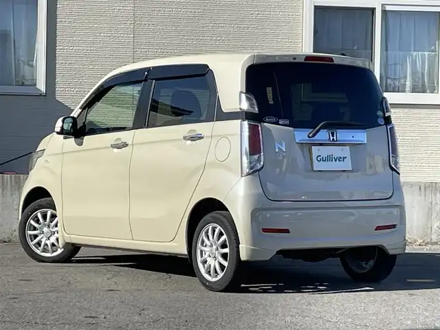 ホンダ Ｎ ＷＧＮ G SSコンフォートパッケージ 青森県 2017(平29)年 4.4万km プレミアムアイボリーP Gathers製ナビ（VXM-172CSi）/　CD、SD、USB、BT/ワンセグTV/前席シートヒーター/前方ドライブレコーダー/純正エンジンスターター/ビルトインETC/HIDヘッドライト/衝突軽減システム/４WD/保証書/取扱い説明書