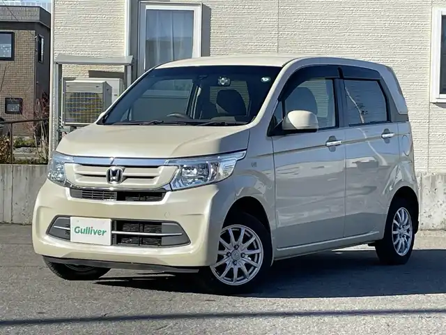 ホンダ Ｎ ＷＧＮ G SSコンフォートパッケージ 青森県 2017(平29)年 4.4万km プレミアムアイボリーP Gathers製ナビ（VXM-172CSi）/　CD、SD、USB、BT/ワンセグTV/前席シートヒーター/前方ドライブレコーダー/純正エンジンスターター/ビルトインETC/HIDヘッドライト/衝突軽減システム/４WD/保証書/取扱い説明書