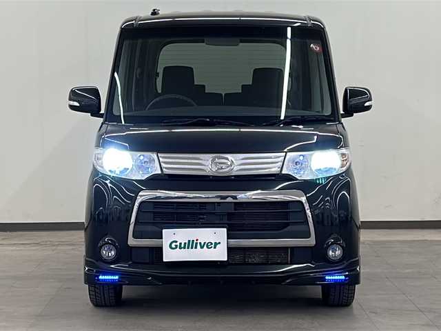 ダイハツ タント カスタム X スペシャル 道央・札幌 2012(平24)年 5.2万km ブラックマイカメタリック ・４WD/・純正SDナビ/CD・DVD・AM・FM・BT/・フルセグTV/・ミュージックサーバー/・片側パワースライドドア/・純正フロアマット/・ベンチシート・ドアバイザー/・電動格納ミラー/・ウインカーミラー/・ワンオーナー/・スマートキー/・取扱説明書