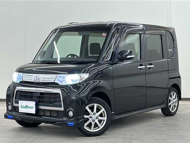 ダイハツ タント カスタム X スペシャル 道央・札幌 2012(平24)年 5.2万km ブラックマイカメタリック ・４WD/・純正SDナビ/CD・DVD・AM・FM・BT/・フルセグTV/・ミュージックサーバー/・片側パワースライドドア/・純正フロアマット/・ベンチシート・ドアバイザー/・電動格納ミラー/・ウインカーミラー/・ワンオーナー/・スマートキー/・取扱説明書