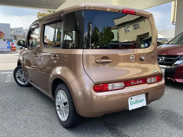 日産 キューブ 15X Vセレクション 福岡県 2012(平24)年 12万km シャイニーブロンズ 純正ナビ/（AM/FM/Bluetooth/ワンセグTV）/横滑り防止/アイドリングストップ/ECOモード/ビルドインETC/ドライブレコーダー前後（SD有り）/オートライト/電格ミラー/フォグランプ/純正フロアマット/プッシュスタート/取扱説明書