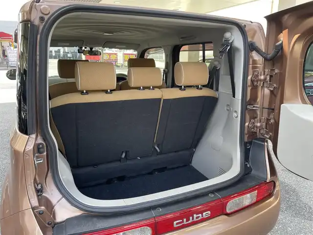 日産 キューブ 15X Vセレクション 福岡県 2012(平24)年 12万km シャイニーブロンズ 純正ナビ/（AM/FM/Bluetooth/ワンセグTV）/横滑り防止/アイドリングストップ/ECOモード/ビルドインETC/ドライブレコーダー前後（SD有り）/オートライト/電格ミラー/フォグランプ/純正フロアマット/プッシュスタート/取扱説明書