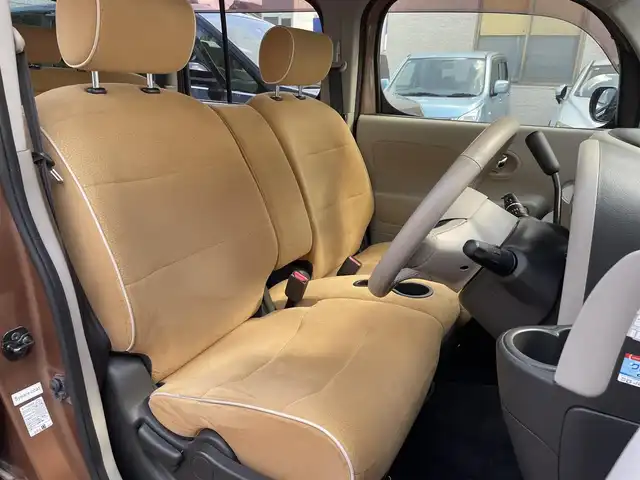 日産 キューブ 15X Vセレクション 福岡県 2012(平24)年 12万km シャイニーブロンズ 純正ナビ/（AM/FM/Bluetooth/ワンセグTV）/横滑り防止/アイドリングストップ/ECOモード/ビルドインETC/ドライブレコーダー前後（SD有り）/オートライト/電格ミラー/フォグランプ/純正フロアマット/プッシュスタート/取扱説明書