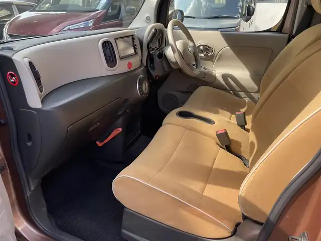 日産 キューブ 15X Vセレクション 福岡県 2012(平24)年 12万km シャイニーブロンズ 純正ナビ/（AM/FM/Bluetooth/ワンセグTV）/横滑り防止/アイドリングストップ/ECOモード/ビルドインETC/ドライブレコーダー前後（SD有り）/オートライト/電格ミラー/フォグランプ/純正フロアマット/プッシュスタート/取扱説明書