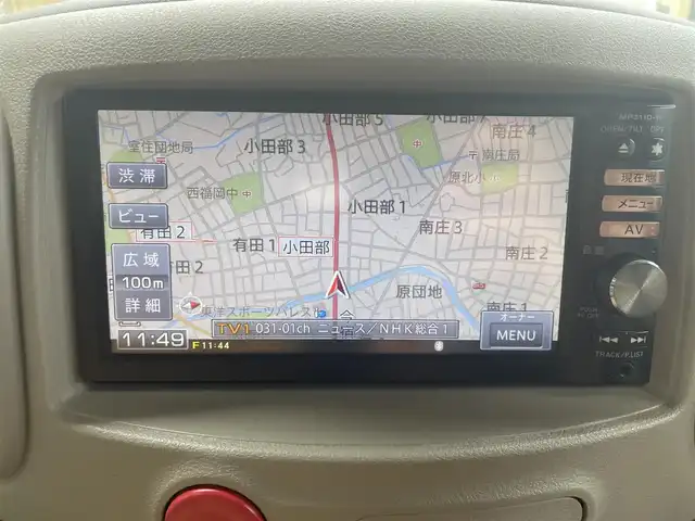 日産 キューブ 15X Vセレクション 福岡県 2012(平24)年 12万km シャイニーブロンズ 純正ナビ/（AM/FM/Bluetooth/ワンセグTV）/横滑り防止/アイドリングストップ/ECOモード/ビルドインETC/ドライブレコーダー前後（SD有り）/オートライト/電格ミラー/フォグランプ/純正フロアマット/プッシュスタート/取扱説明書