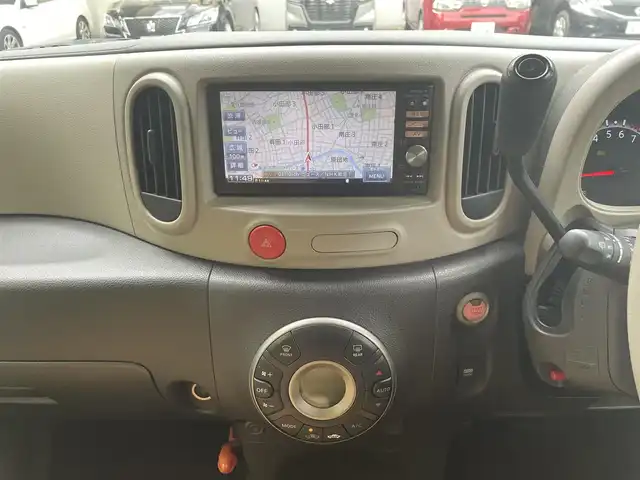 日産 キューブ 15X Vセレクション 福岡県 2012(平24)年 12万km シャイニーブロンズ 純正ナビ/（AM/FM/Bluetooth/ワンセグTV）/横滑り防止/アイドリングストップ/ECOモード/ビルドインETC/ドライブレコーダー前後（SD有り）/オートライト/電格ミラー/フォグランプ/純正フロアマット/プッシュスタート/取扱説明書