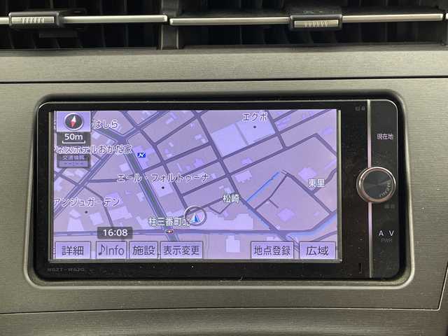 トヨタ プリウス S 愛知県 2013(平25)年 8.3万km シルバーM 禁煙車/ワンオーナー/純正7インチナビ/（CD/DVD/Bluetooth/ワンセグTV/SD)/バックカメラ/ETC/純正15インチアルミホイール/スマートキー/スペアキー有/プッシュスタート/横滑り防止装置/純正フロアマット/フロントフォグランプ/電動格納ミラー/トノカバー/ドアバイザー