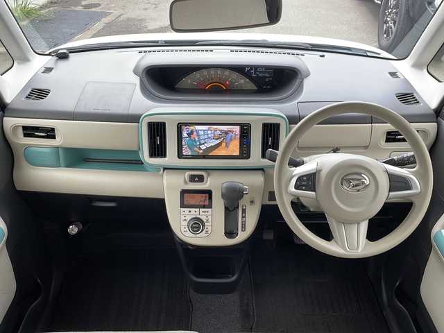 ダイハツ ムーヴ キャンバス X メイクアップ リミテッド SAⅢ 青森県 2018(平30)年 4.1万km パールホワイトⅢ/ファインミントメタリック 2トーン ・4WD/・社外ナビ/・AM/FM/BT/TV/・全方位カメラ/・両側パワースライドドア/・衝突軽減装置/・横滑り抑制装置/・盗難防止装置/・スマートキー/・プッシュスタート/・オートライト/・オートハイビーム/・純正エンジンスターター/・社外フロアマット/・保証書・取説