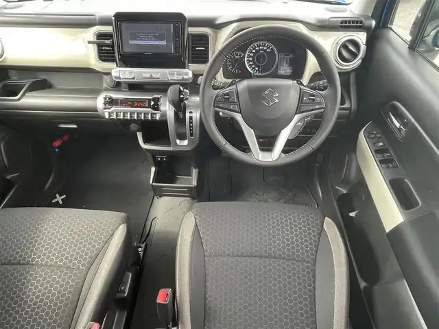 スズキ クロスビー HYBRID MZ 福島県 2023(令5)年 1.1万km スポーディーブルーメタリック/ミネラルグレー2トーン ワンオーナー/４ＷＤ/純正ナビ/・フルセグＴＶ/・ＣＤ/・ＤＶＤ/・ＦＭ・ＡＭ/バックカメラ/レーンアシスト/衝突軽減ブレーキ/ビルトインＥＴＣ/純正フロアマット/ドアバイザー/クルーズコントロール追従有/スタッドレス積込