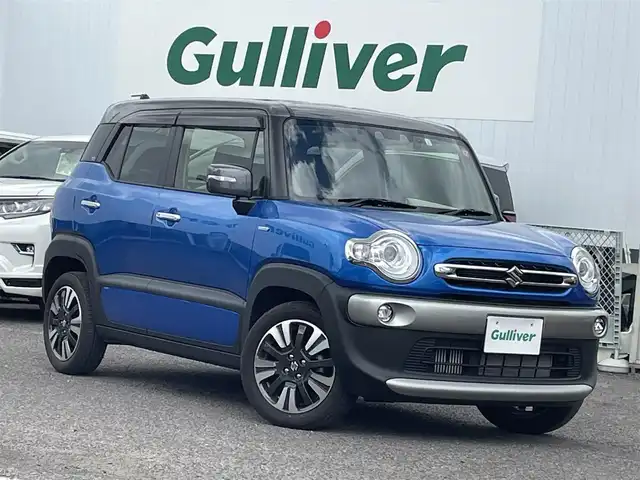 スズキ クロスビー HYBRID MZ 福島県 2023(令5)年 1.1万km スポーディーブルーメタリック/ミネラルグレー2トーン ワンオーナー/４ＷＤ/純正ナビ/・フルセグＴＶ/・ＣＤ/・ＤＶＤ/・ＦＭ・ＡＭ/バックカメラ/レーンアシスト/衝突軽減ブレーキ/ビルトインＥＴＣ/純正フロアマット/ドアバイザー/クルーズコントロール追従有/スタッドレス積込