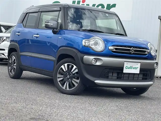 スズキ クロスビー HYBRID MZ 福島県 2023(令5)年 1.1万km スポーディーブルーメタリック/ミネラルグレー2トーン ワンオーナー/４ＷＤ/純正ナビ/・フルセグＴＶ/・ＣＤ/・ＤＶＤ/・ＦＭ・ＡＭ/バックカメラ/レーンアシスト/衝突軽減ブレーキ/ビルトインＥＴＣ/純正フロアマット/ドアバイザー/クルーズコントロール追従有/スタッドレス積込