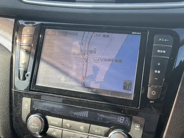 日産 エクストレイル 20X 宮崎県 2014(平26)年 7.5万km ダイヤモンドブラック 純正ナビ/(FM.AM.Bluetooth.SD.CD.DVD)/フルセグTV/バックカメラ/4WD/ETC/ドライブレコーダー(前方)/シートヒーター/後部座席モニター/スマートキー/オートライト/ダウンヒルアシストコントロール/パワーステアリング/パワーウィンドウ/アイドリングストップ/フロアマット純正/アルミホイール純正/LEDヘッドライト純正/エアバック（ダブル）/ルーフレール/横滑り防止機能/AAC