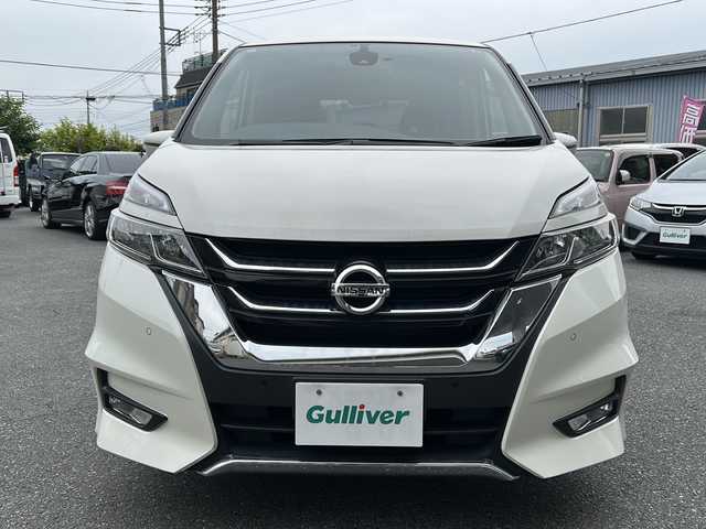 日産 セレナ ハイウェイスター プロパイロットED 埼玉県 2016(平28)年 4.8万km ブリリアントホワイトパール ワンオーナー/フルセグテレビ/バックカメラ/フリップダウンモニター/アイドリングストップ/ウィンカーミラー/クルーズコントロール/プッシュスタート/両側パワースライドドア