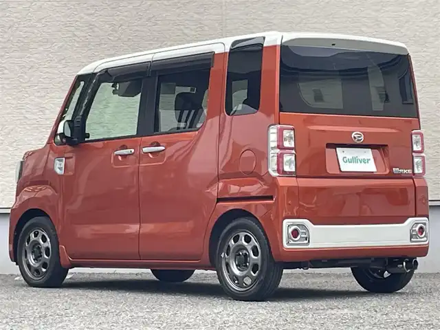 ダイハツ ウェイク G ターボ SA Ⅲ 大阪府 2019(平31)年 4.7万km パールホワイトⅢ/トニコオレンジメタリック 2トーン ワンオーナー/柿本マフラー/ハスラー鉄チンホイール/社外カーボン調ステアリング/ディスプレイオーディオ(FH-6500DVD)/BT/CD/USB/iPod/AUX/レーダー探知機(ZERO-602V)/ドライブレコーダー(HDR-mini01)/両側パワースライドドア/コーナーセンサー/社外フロアマット/LEDヘッドライト/フロントフォグ/オートハイビーム/電格ミラー/ドアバイザー/スペアキー