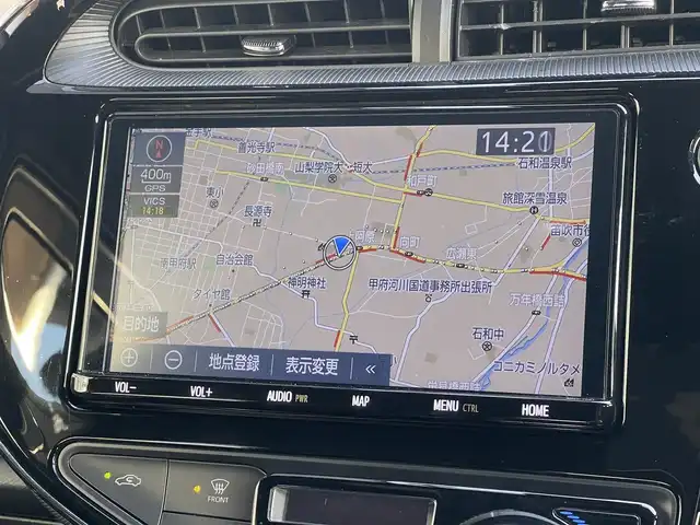 トヨタ アクア G GRスポーツ 17インチPKG 山梨県 2019(令1)年 4.3万km ブラックマイカ GR本革巻きステアリング　/GRボディーストライプ　/GRホイールデカール/GR本革巻きシフトノブ/GRフロアマット/GRスポーツサイドバイザー/純正SDナビ　/フルセグTV　/Ｂｌｕｅｔｏｏｔｈ　/バックカメラ　/シートヒーター　/クルーズコントロール　/ETC/Aライト　/Aハイビーム　/LKA/LED