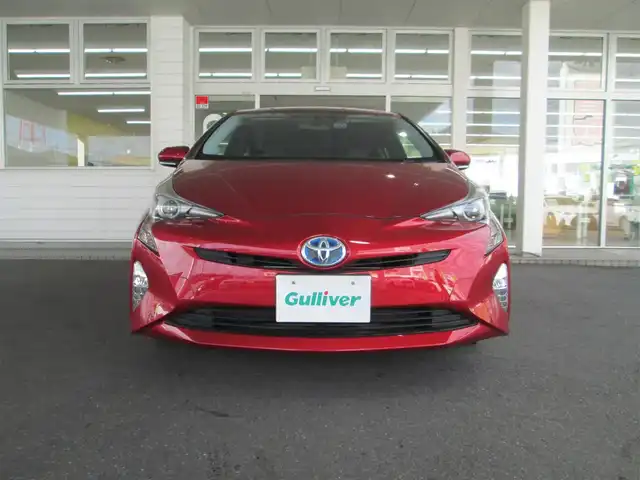 トヨタ プリウス S ツーリングセレクション 千葉県 2016(平28)年 13.6万km エモーショナルレッド 純正SDナビ、フルセグTV/バックカメラ/純正オーディオ【DVD/CD/BT/SD】/モデリスタエアロ(サイド/リア)/LEDヘッドライト&LEDフォグ/黒革シート/前席シートヒーター/革巻きステアリング/ナビ連動ステアリングスイッチ/レインクリアリングブルーミラー/社外ドライブレコーダー/ビルトインETC、スペアキー/取扱説明書/ナビ取扱説明書/新車時保証書/整備記録簿(H29/30/R1/3/4/5/7)