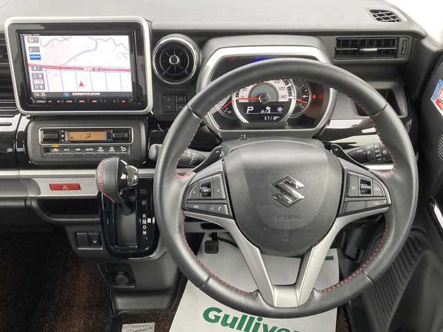 スズキ スペーシア カスタム HYBRID XS ターボ 佐賀県 2018(平30)年 5.8万km ブルーイッシュブラックパール3 Panasonicナビ/全方位カメラ/衝突被害軽減ブレーキ/車線逸脱警報機能/オートハイビーム機能/コーナーセンサー/ヘッドアップディスプレイ/両側パワースライドドア/クルーズコントロール/ステアリングスイッチ/ビルトインETC/スマートキー/スマートキー/LEDヘッドライト/フォグライト/純正アルミホイール