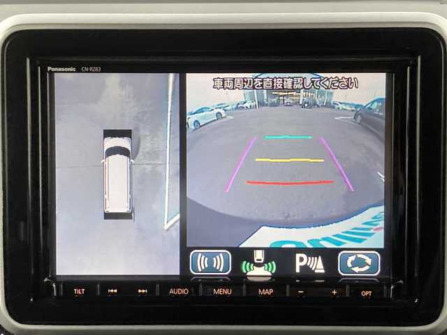 スズキ スペーシア カスタム HYBRID XS ターボ 佐賀県 2018(平30)年 5.8万km ブルーイッシュブラックパール3 Panasonicナビ/全方位カメラ/衝突被害軽減ブレーキ/車線逸脱警報機能/オートハイビーム機能/コーナーセンサー/ヘッドアップディスプレイ/両側パワースライドドア/クルーズコントロール/ステアリングスイッチ/ビルトインETC/スマートキー/スマートキー/LEDヘッドライト/フォグライト/純正アルミホイール