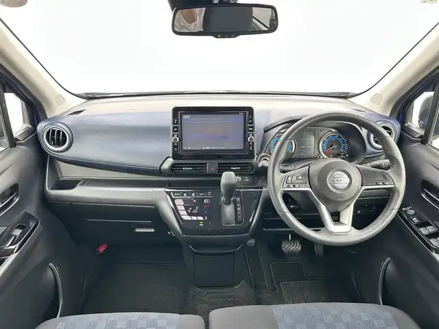 日産 デイズ ハイウェイスターX 群馬県 2020(令2)年 5.6万km オーシャンブルーP 純正ナビ（AM.FM.BT.TV）/純正LEDヘッドライト/純正アルミホイール14インチ/純正フロアマット/純正バイザー/アイドリングストップ/車線逸脱警報/エマージェンシーブレーキ/プッシュスタート/オートライト/コーナーセンサー/ドアハンドルプロテクター/スマートキー/ドライブレコーダー/ETC