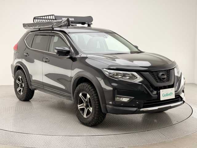 日産 エクストレイル 20Xi 兵庫県 2018(平30)年 11.7万km ダイヤモンドブラック 社外メモリナビ(フルセグTV/CD/DVD/Bluetooth)/アラウンドビューモニター/プロパイロット/レーンキープアシスト/ブラインドスポットモニター/クリアランスソナー/クロストラフィックアラート/エマージェンシーブレーキ/電子パーキング/オートホールド/パワーバックドア/ETC/デジタルインナーミラー/社外オーバーフェンダー/リフトアップ/ルーフキャリア/前後ドライブレコーダー/LEDヘッドライト/オートライト