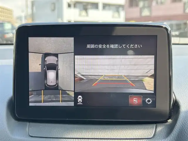マツダ ＣＸ－３ 20S プロアクティブ 福岡県 2019(平31)年 5.7万km セラミックM ワンオーナー/純正メモリーナビ/　(AM/FM/CD/DVD/Bluetooth/iPod/フルセグTV)/フロント・バック・サイドカメラ/360度ビューモニター/i-アクティブセンス/・プリクラッシュセーフティ/・スマートシティブレーキサポート(前進/後退)/・マツダレーダークルーズコントロール/・ドライバーアテンションアラート/・車線逸脱警報/・交通標識認識/・車間認知支援/・アクティブドライビングディスプレイ/横滑り防止/パーキングセンサー/オートライト/アイドリングストップ/純正18インチアルミホイール/電格ウィンカーミラー/ドアバイザー/黒色ハーフレザーシート/パドルシフト/ステアリングスイッチ/ブレーキホールド/前方ドライブレコーダー/ビルトインETC/純正フロアマット/盗難防止装置/スペアキー×1/保証書/取扱説明書/ナビ取扱説明書