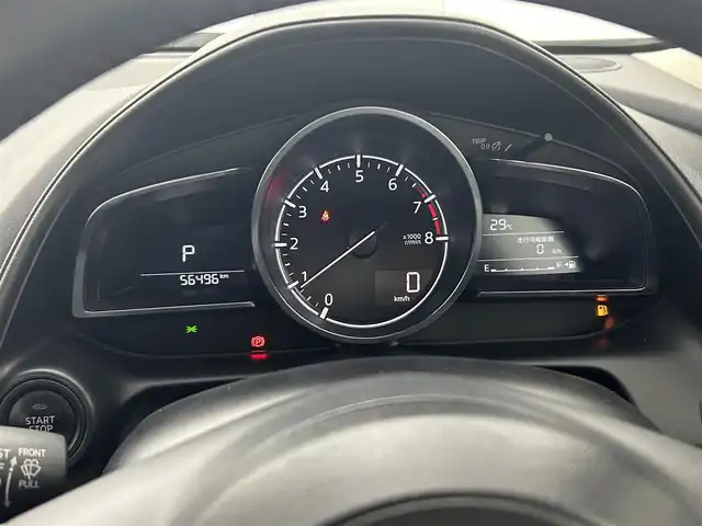 マツダ ＣＸ－３ 20S プロアクティブ 熊本県 2019(平31)年 5.7万km セラミックM ワンオーナー/純正メモリーナビ/　(AM/FM/CD/DVD/Bluetooth/iPod/フルセグTV)/フロント・バック・サイドカメラ/360度ビューモニター/i-アクティブセンス/・プリクラッシュセーフティ/・スマートシティブレーキサポート(前進/後退)/・マツダレーダークルーズコントロール/・ドライバーアテンションアラート/・車線逸脱警報/・交通標識認識/・車間認知支援/・アクティブドライビングディスプレイ/横滑り防止/パーキングセンサー/オートライト/アイドリングストップ/純正18インチアルミホイール/電格ウィンカーミラー/ドアバイザー/黒色ハーフレザーシート/パドルシフト/ステアリングスイッチ/ブレーキホールド/前方ドライブレコーダー/ビルトインETC/純正フロアマット/盗難防止装置/スペアキー×1/保証書/取扱説明書/ナビ取扱説明書