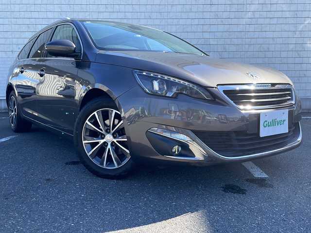 プジョー ３０８ SW シエロ 秋田県 2015(平27)年 17.3万km ガンＭ／黒 ・エンジンスタートボタン/・スマートキー/・AAC/・純正ナビ/・バックモニター/・ABS/・横滑り防止/・前後センサー/・オートライト/・LED/・サンルーフ/・フルフラットシート/・MTモード付AT