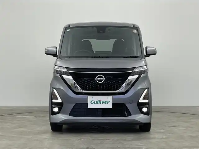 日産 ルークス ハイウェイスター X 群馬県 2021(令3)年 6.6万km チタニウムグレーメタリック 禁煙車　純正ナビ　全方位カメラ　フルセグ　両側パワースライドドア　車線逸脱警報　オートマチックハイビーム　アイドリングストップ　コーナーセンサー　ＬＥＤヘッドライト　ビルトインＥＴＣ　プッシュスタート