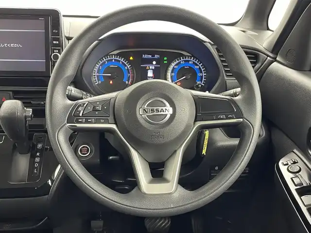 日産 ルークス ハイウェイスター X 群馬県 2021(令3)年 6.6万km チタニウムグレーメタリック 禁煙車　純正ナビ　全方位カメラ　フルセグ　両側パワースライドドア　車線逸脱警報　オートマチックハイビーム　アイドリングストップ　コーナーセンサー　ＬＥＤヘッドライト　ビルトインＥＴＣ　プッシュスタート