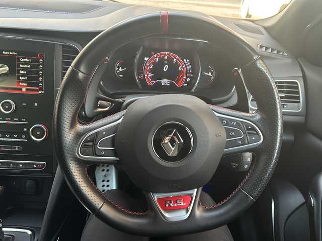 ルノー メガーヌ ルノー スポール 道央・札幌 2019(平31)年 3.7万km オレンジ RS/純正19インチAW/純正ディスプレイオーディオ/パドルシフト/パーキングアシスト/電動パーキング/ハンドルヒーター/シートヒーター/革巻きステアリング/ブラインドスポットモニター