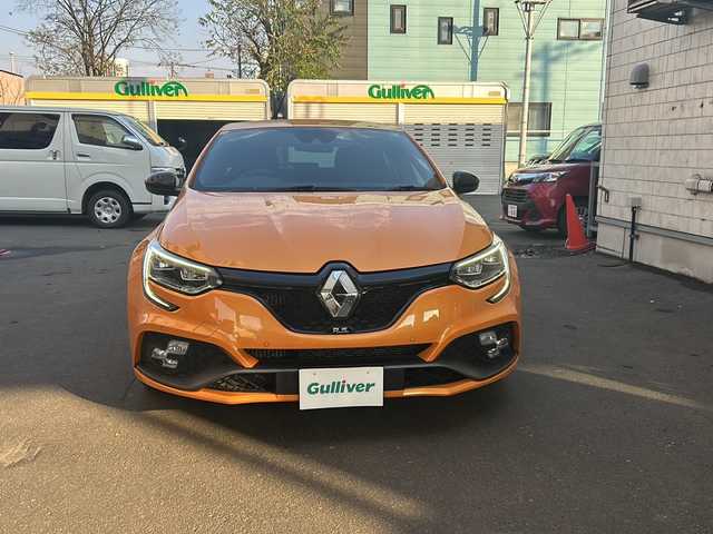 ルノー メガーヌ ルノー スポール 道央・札幌 2019(平31)年 3.7万km オレンジ RS/純正19インチAW/純正ディスプレイオーディオ/パドルシフト/パーキングアシスト/電動パーキング/ハンドルヒーター/シートヒーター/革巻きステアリング/ブラインドスポットモニター
