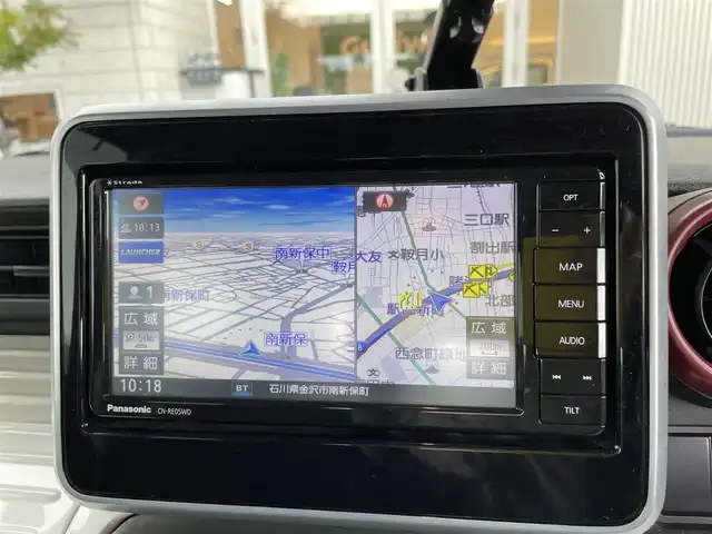 スズキ スペーシア HYBRID X 石川県 2019(平31)年 7.1万km 黒 社外メモリーナビ/フルセグTV/バックカメラ/LEDヘッドライト/ETC/両側パワースライドドア/スマートキー/プッシュスタート/シートヒーター/電動ミラー/レーダーブレーキ/コーナーセンサー/ABS/オートエアコン/オートライト