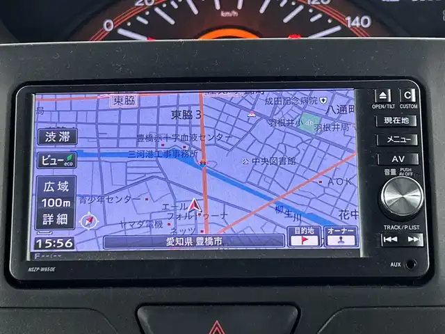 ダイハツ タント X ターボ SA 愛知県 2015(平27)年 5.1万km ブラックマイカメタリック 禁煙車/純正7インチナビ/（CD/DVD/Bluetooth/フルセグTV/SD)/衝突軽減ブレーキ/ETC/パワースライドドア/アイドリングストップ/スマートキー/プッシュスタート/純正フロアマット/横滑り防止装置/オートエアコン/LEDヘッドライト/フロントフォグランプ
