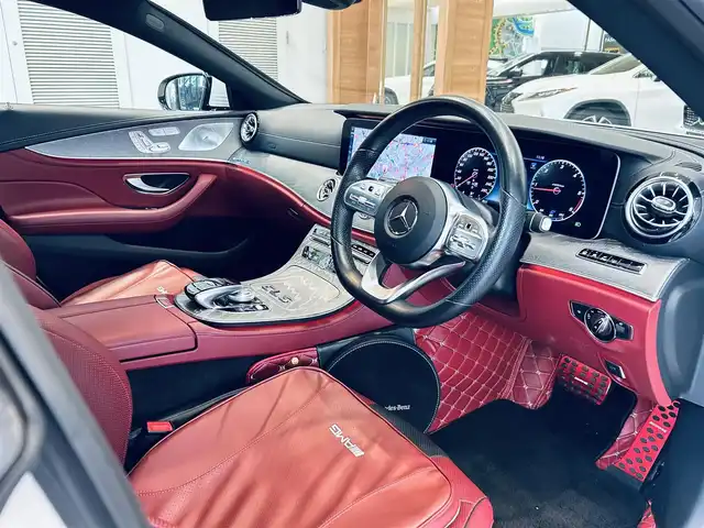 メルセデス・ベンツ ＣＬＳ２２０ｄ スポーツ エクスクルーシブPKG 大阪府 2018(平30)年 3.1万km ダイヤモンドホワイト レーダーセーフティ/サンルーフ/赤黒革/メモリ付きパワーシート/エアシートヒーター/純正ナビ/TV/360度カメラ/applecarplay/ACC/HUD/ブラインドスポット/純正19インチAW/LEDヘッドライト/アンビエントライト/ブルメスター/電動リアゲート